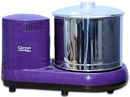 Suryaa Smart Kitchen Wet Grinder Table top 2 litres (Rice Batter Maker with Coconut Scraper and Atta Kneader)