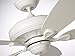 Luminance kathy ireland HOME Carrera Grande Eco Ceiling Fan Fixture with 6-Speed Wall Control and Downrod | Energy Star Rated Motor | Light Kit Adaptable and Blades Sold Separately, Satin White, 37 to 45 Inches, 46 to 50 Inches, 51 to 55 Inches,56 to 65 Inches , 66 Inches & Up