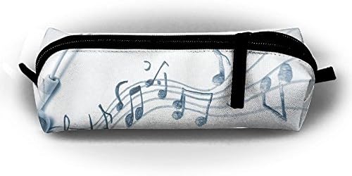 Stationery Bag Pen Holder Pencil Pouch Cosmetic Microphone And Music Notes Office Supplies Coins Makeup Pouch Purse For Students
