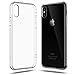 iPhone X Case, Shamo's [Crystal Clear] iPhone 10 Case [Shock Absorption] Cover TPU Rubber Gel [Anti Scratch] Transparent Clear Back Case, Front Screen Raised Lip Protection Life-time Warranty