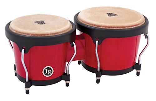 LP Latin Percussion - Aspire Bongo - 6 3/4 and 8 - Siam Oak - Red - LPA601-RW