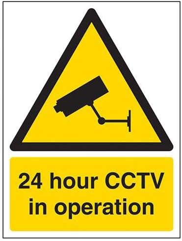 16 Pcs CCTV in Operation Sign Security Notice ini CCTV Warning Signs