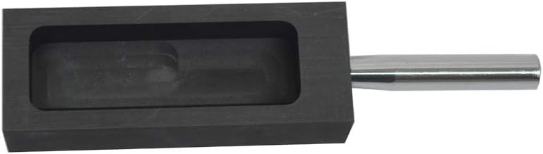 LLF Gold Silver Graphite Ingot Mold Mould Crucible for Melting Casting Refining with Metal Bar (1kg), Gold,Silver