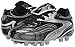 Vizari Striker FG Soccer Shoes | Firm Ground Cleats for Outdoor Surfaces and Fields | Lightweight and Easy to wear Youth Outdoor Soccer Cleats | Black/Silver | 11 Little Kid