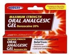 Iodent Maximum Strength Oral Analgesic Gel, 0.42-oz. Tubes X4