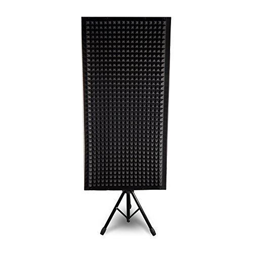 Pyle Microphone Isolation Panel with Height Adjustable Tripod Stand - High Density 2