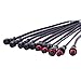 BTF-LIGHTING 5 Pin Electrical Connector 24AWG IP65 Male Female Connector 7.87in/20cm Extension Cable for Car,Truck,Boat,Indoor/Outdoor LED Strip Lights/String 15mm Nut Small Size 5 Pairs