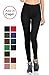 VIV Collection High Waisted Yoga Waistband Leggings Ultra Soft Brushed (XX-Large, Black)