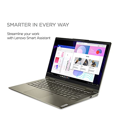 Lenovo Yoga 7i 14 Inch 2-in-1 Convertible Laptop (Intel Core i7 11th Gen, 8GB RAM, 512GB SSD Storage, Intel Iris Xe Graphics, Windows 10 Home) - Dark Moss - Image 3