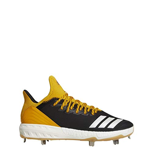 adidas Icon 4 Cleat Mens Baseball 10.5 Black/Cloud White/Yellow
