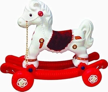 Trending Choice Little Star Baby Horse Rider for Kids (1-2.5 Years, Red and White)
