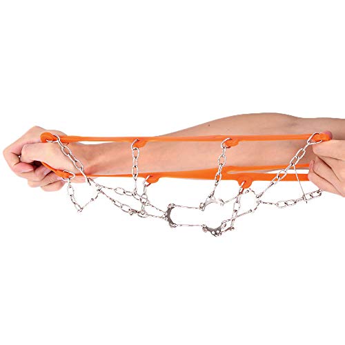 image for Hapire Orange Traction Cleats Crampons Unisex Men Women Ice Grippers A