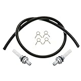 Hipa (Pack of 2 Fuel Tank Jonit Filter (Material: Metal) with Fuel Line for Honda GX120 GX140 GX160 GX200 GX240 GX270 GX340 GX390 Engine