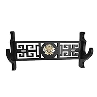 Xlby 1-Tier Dragon Sword Holder Wall Padded Katana Stand Samurai Sword Holder Display Rack Dragon Logo