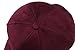JOOWEN 6 Panel Faux Suede Baseball Cap Classic Adjustable Soft Plain Hat (Wine Red)