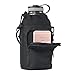 Alteagle 64 oz Carrier for Hydro Flask Bottles, 2 Pockets Sleeve with Short Carrying Handle and Adjustable Shoulder Strap