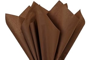 A1 BAKERY SUPPLIES Chocolate Tissue Paper 15 x 20" inches 100 Sheets Premium Tissue Paper Made in USA