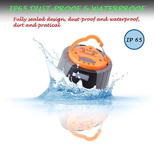 SULETAKE USB Rechargeable Camping Lantern, Waterproof Camping Lamp Flashlights, Power Bank Charger,Super Bright LED Tent Light - 7 Lighting Modes, Perfect for Hurricanes, Hiking, Riding, Fishing