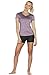 icyzone Workout Shirts Yoga Tops Activewear V-Neck T-Shirts for Women Running Fitness Sports Short Sleeve Tees (XXL, Charcoal/Lavender/Peach)