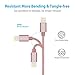 [Apple MFi Certified] OLALA 3.3 Feet/1 Meter Nylon Braided Lightning to USB Cable Sync and Charging Charger Cord for iPhone, iPad and More (Rose Gold)