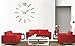 VANGOLD Large DIY Wall Clock Modern 3D Wall Clock with Mirror Numbers Stickers for Home Office Decorations Gift