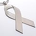 Cancer Awareness Ribbon Keychain - Metal Ribbon - Great Gift for Honoring Cancer Survivors or Those Battling Cancer, or for Friends or Loved Ones of Those Lost to Cancer