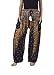 Lannaclothesdesign Women's Boho Yoga Peacock Drawstring Thai Harem Pants