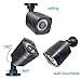 Rraycom 4CH Security Camera System 1080H DVR with 4x 2000TVL Superior Night Vision IR Cut SMD Leds indoor/outdoor CCTV Camera (P2P Technology/E-Cloud Service,Without Hard Drive)