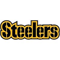 Crazy Discount Pittsburgh Steelers NFL Vinyl Sticker Decal Outside Inside Using for Laptops Water Bottles Cars Trucks Bumpers Walls, 11" Wide