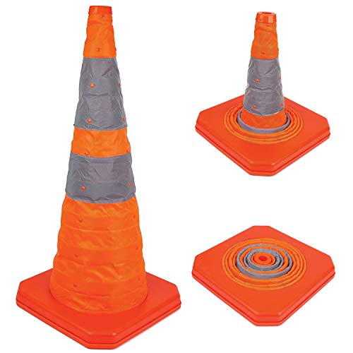 Troy Safety 28" Collapsible Traffic Emergency Cone (1 Pack)
