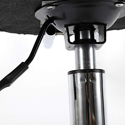 RANZHIX Black Rolling Stool 360-Degree Rolling Swivel Adjustable Work Stool Chair Round Swivel Garage Mechanics Shop Drafting Stools with Wheels for Home Office Spa Shop Desk - Thumbnail 7