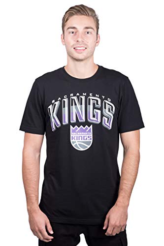 NBA Sacramento Kings Men's T-Shirt Arched Plexi Short Sleeve Tee Shirt, XX-Large, Black