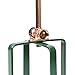 Copper Water Sprinkler Garden Stake - Decorative Spinning Spiral by Esschert Design - 36.5