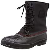 Sorel Men's 1964 Premium T CVS Snow Boot, Black, Sail Red, 14 D US