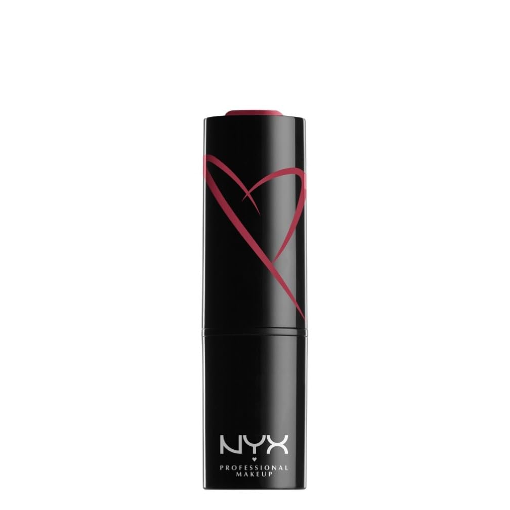 NYX Professional Makeup Shout Loud Satin Lipstick, Ultra-Saturated Colour, Vegan Formula, Love Is A Drug