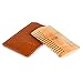 BEARD LEGEND Pocket Comb for Men, Dual Action Fine and Coarse Teeth, Premium Quality Pear Wood, Beard and Mustache Care, Perfect for Balms and Oils