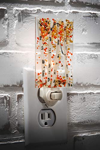 Decorative Night Light Fall Colors Aspen Trees Gold Brown Autumn Leaves Home Decor Wall Plug in Nigh - //coolthings.us