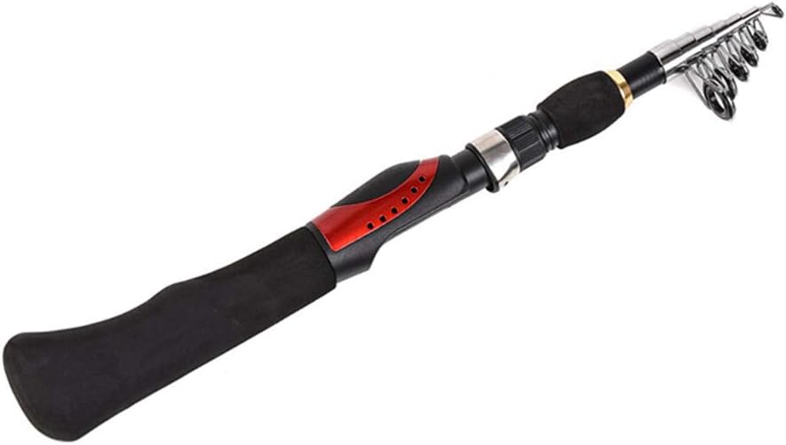 Toasis Fishing Spinning Baitcast Rod Telescopic Fishing Pole 5.25Ft