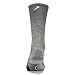 Feetures! Men's Elite Merino+ Cushion Crew, Gray + Pacific Blue, medium