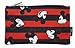 Disney Mickey Mouse Pencil Case Pouch Holder Stripes Print