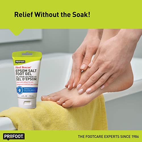 PROFOOT Epsom Salt Foot Gel, 4 Ounce, Soothing Relief for Painful