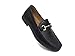 Easy Strider Men’s Loafer Shoes – Premium Alligator Material- Faux Leather Lined – Elegant Silver Metal Buckle - Perfect Business Dress Shoe for Men Or Casual Slip-On Loafer for Daily Wear