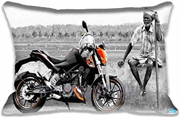 KTM DUKE 200 Custom Throw Pillow Covers , Motorcycles Cushion Case - Cotton Polyester Design with Zipper for Home Decoration , Pillowcase