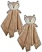 Bon Bebe Newborn Baby Huggybuddy Plush Security Blanket (2 Pack) Fox, Newborn