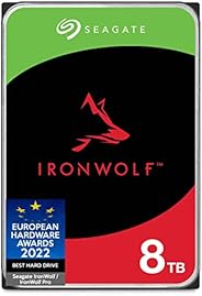 Seagate IronWolf 8TB NAS Internal Hard Drive HDD – 3.5 Inch SATA 6Gb/s 7200 RPM 256MB Cache for RAID Network A