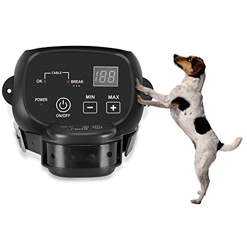 COVONO Electric Dog Fence,Pet Containment System(Aboveground/Underground,650 Ft Wire,IP66 Waterproof and Rechargeable Collar, Shock/Tone Correction,for 1 Dog)