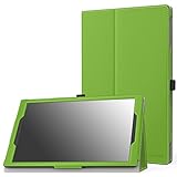 MoKo Case for Fire HD 10 Tablet (5th Generation, 2015 Release) - Slim Folding Cover with Auto Wake/Sleep for Amazon Fire HD 10.1 Inch Tablet, GREEN