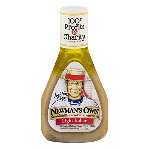 Newman's Own Salad Dressing, Light Italian, 16 Ounce