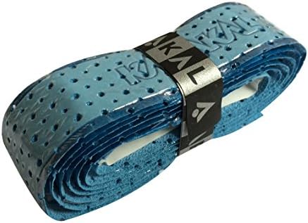 Karakal PU Air | Tennis, Badminton, Squash Replacement Racket Grips (Blue, 4 Pack)
