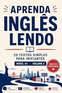 Livro Aprenda Inglês Lendo: 20 Textos Simples para Iniciantes - Nível A1| Volume 2